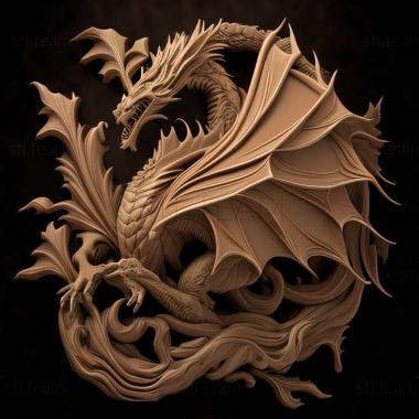 3D model dragon (STL)